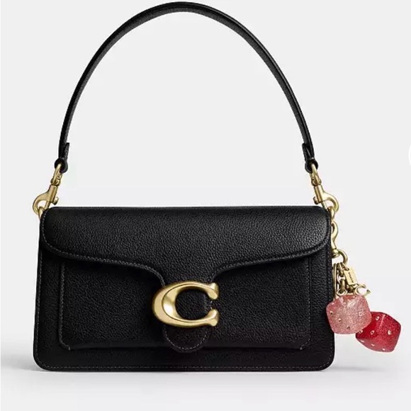 NWT 2026 Coach Dice Bag Charm – Pink Crystal | Gold Tone | With Dust Bag - Picture 2 of 3